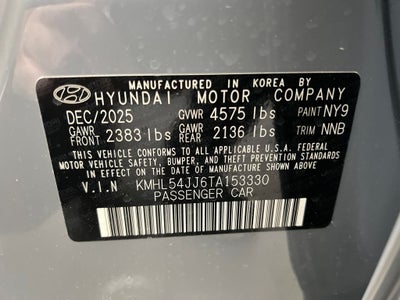 2026 Hyundai Sonata Hybrid Limited