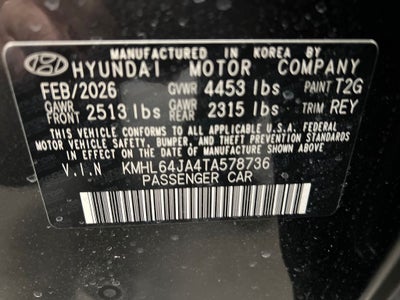 2026 Hyundai Sonata SEL Sport