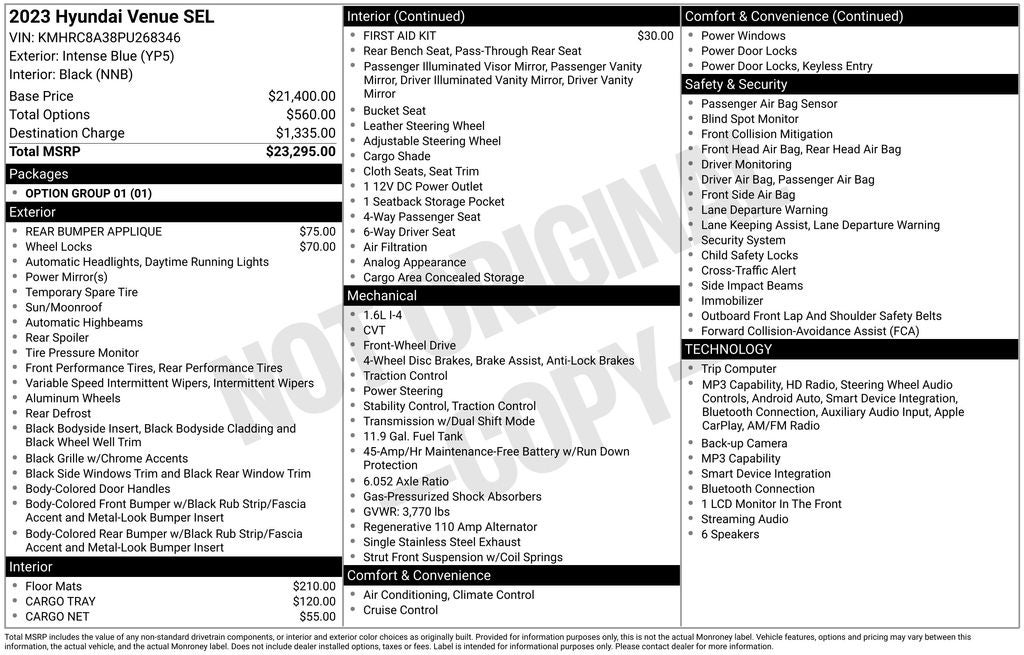 2023 Hyundai Venue SEL