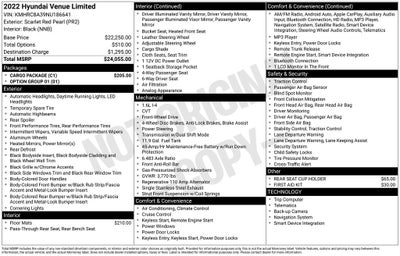 2022 Hyundai Venue Limited