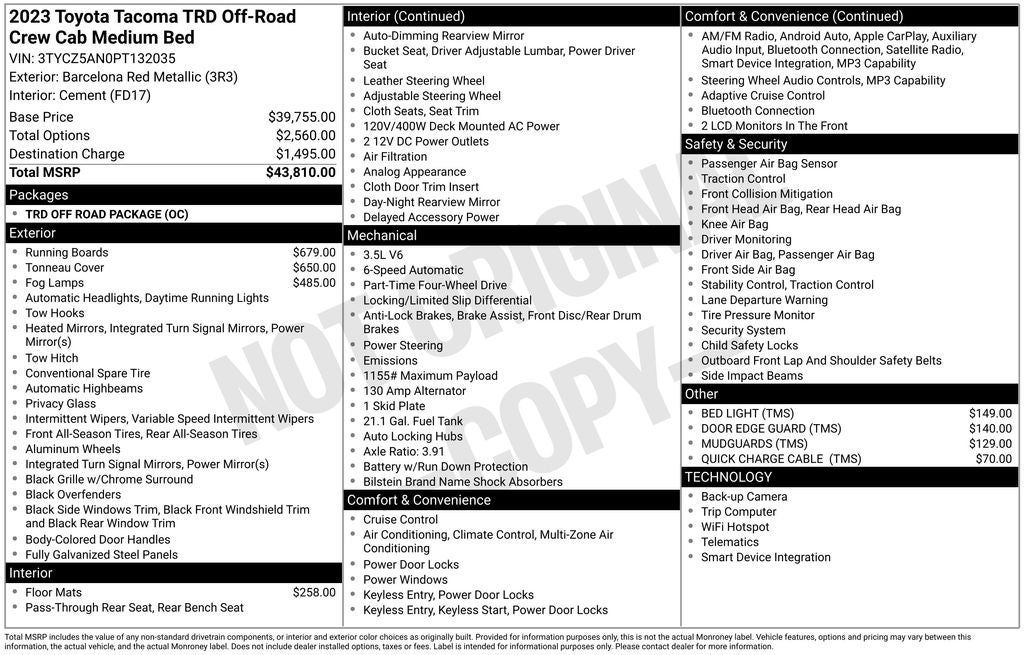 2023 Toyota Tacoma TRD Off-Road V6