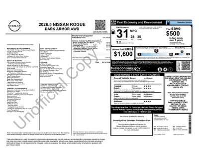 2026 Nissan Rogue Dark Armor™