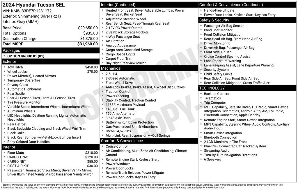 2024 Hyundai Tucson SEL