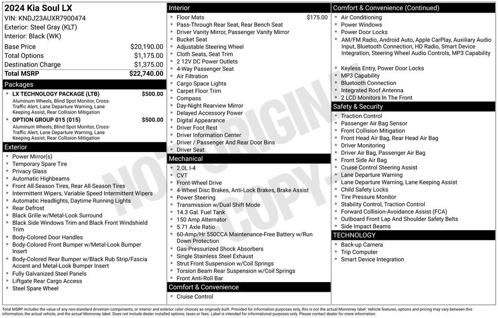 2024 Kia Soul LX
