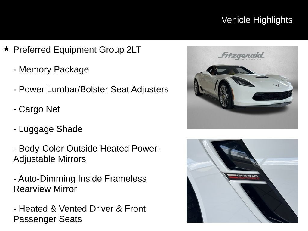 2019 Chevrolet Corvette Grand Sport 2LT