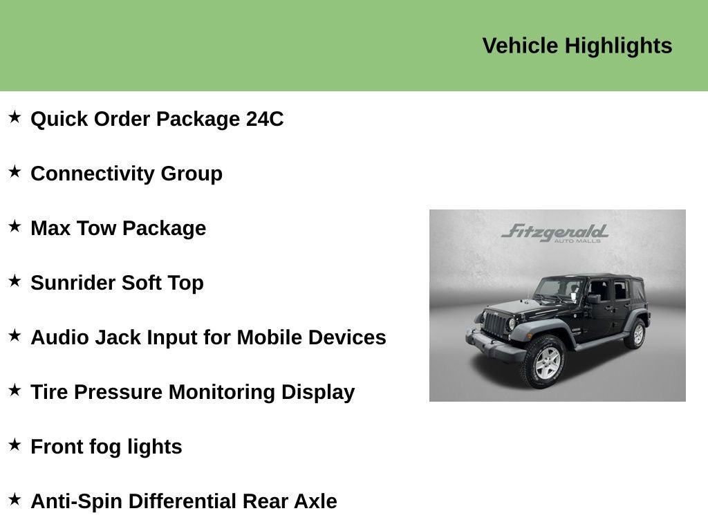 2018 Jeep Wrangler JK Unlimited Sport 4x4