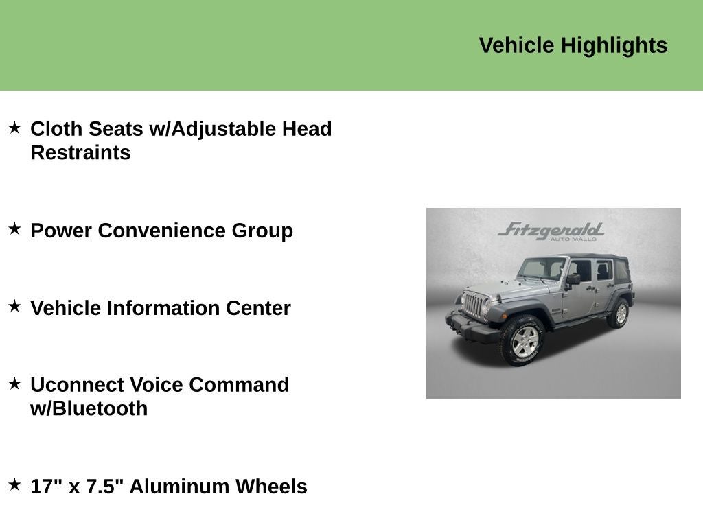 2016 Jeep Wrangler Unlimited Sport