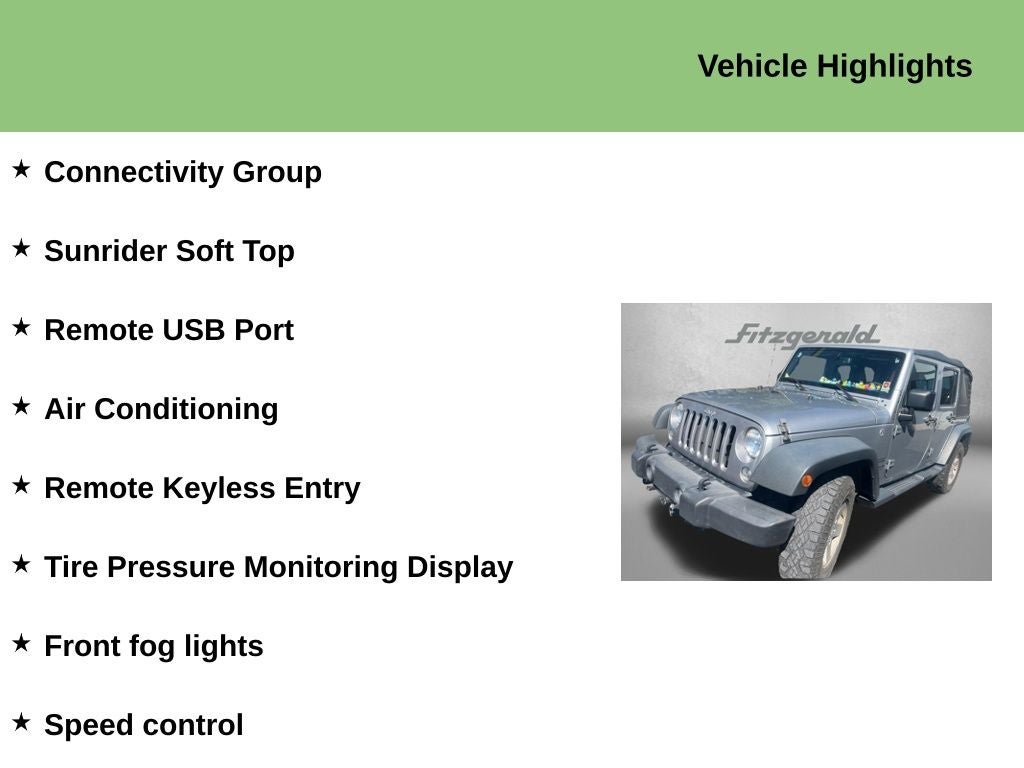 2016 Jeep Wrangler Unlimited Sport