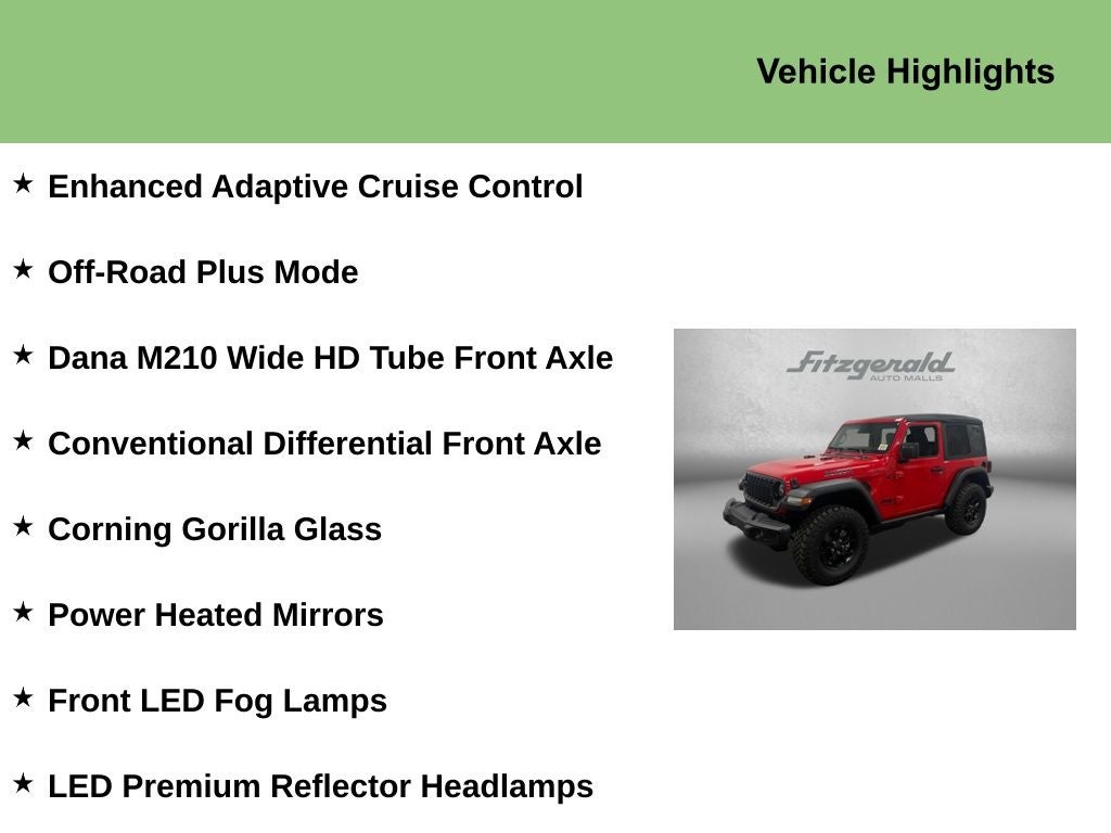 2026 Jeep Wrangler WRANGLER 2-DOOR WILLYS
