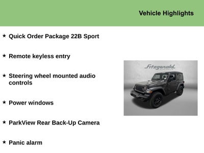 2026 Jeep Wrangler WRANGLER 2-DOOR SPORT