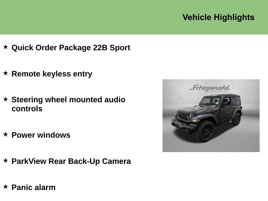 2026 Jeep Wrangler WRANGLER 2-DOOR SPORT