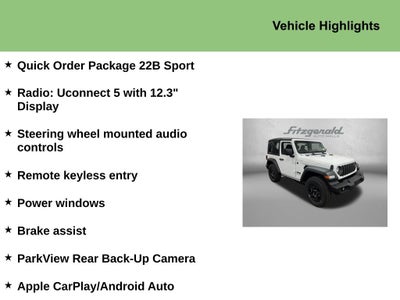 2026 Jeep Wrangler WRANGLER 2-DOOR SPORT