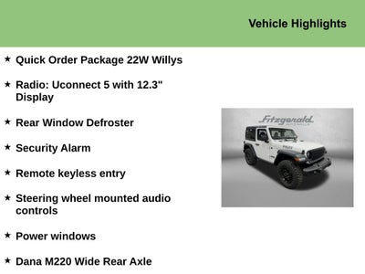 2026 Jeep Wrangler WRANGLER 2-DOOR WILLYS