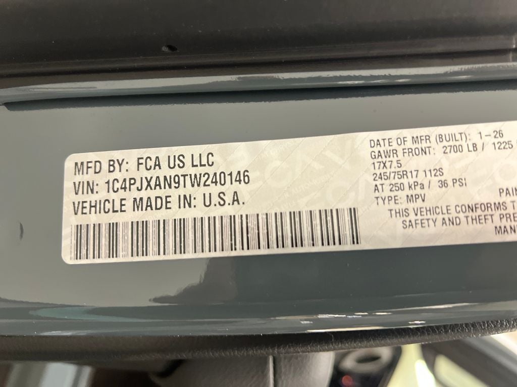 2026 Jeep Wrangler WRANGLER 2-DOOR SPORT