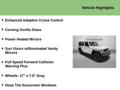 2025 Jeep Wrangler WRANGLER 4-DOOR SPORT S