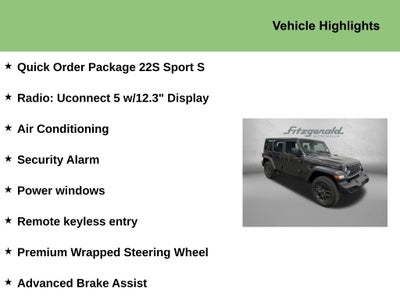 2025 Jeep Wrangler WRANGLER 4-DOOR SPORT S