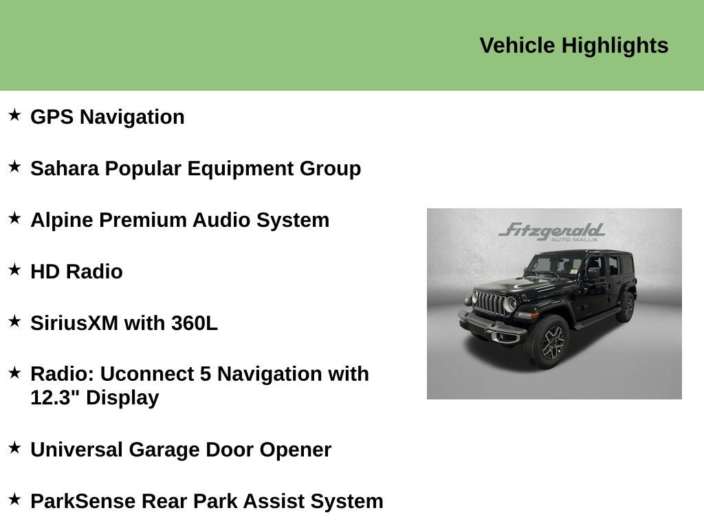 2026 Jeep Wrangler WRANGLER 4-DOOR SAHARA