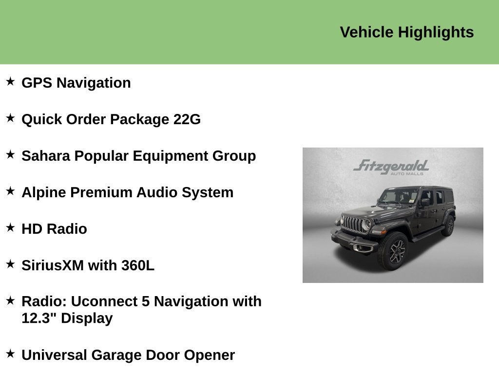 2026 Jeep Wrangler WRANGLER 4-DOOR SAHARA