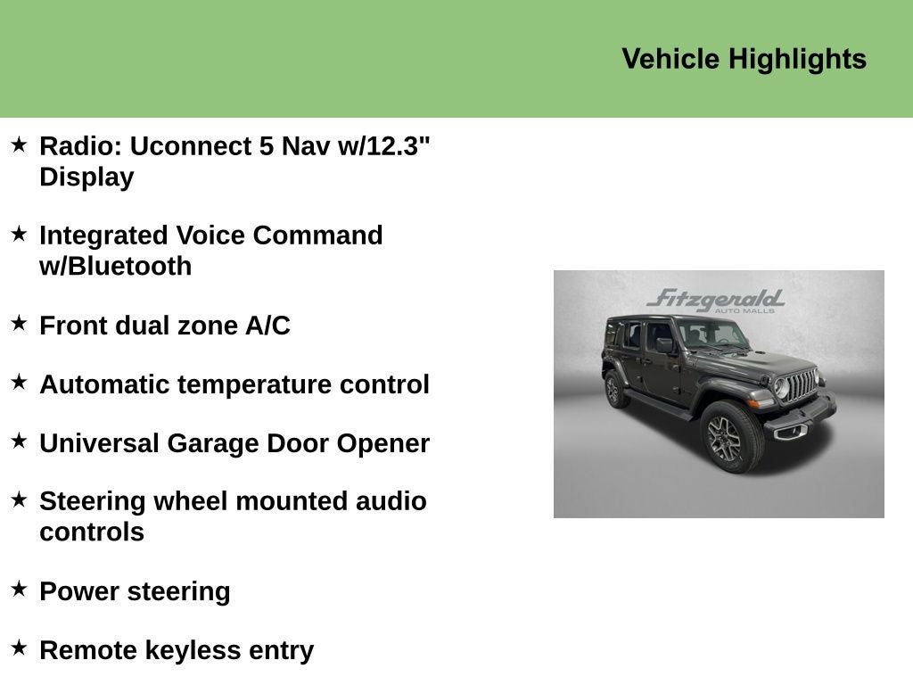 2025 Jeep Wrangler WRANGLER 4-DOOR SAHARA