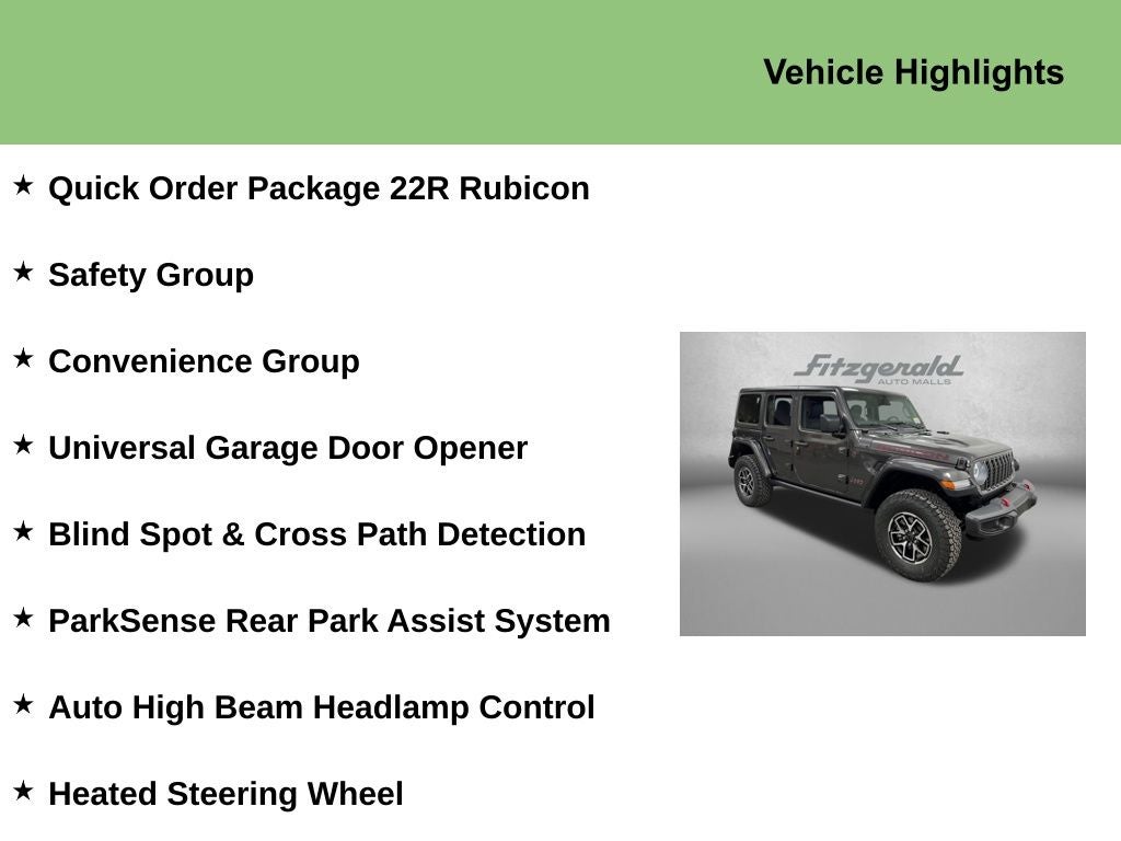 2025 Jeep Wrangler WRANGLER 4-DOOR RUBICON