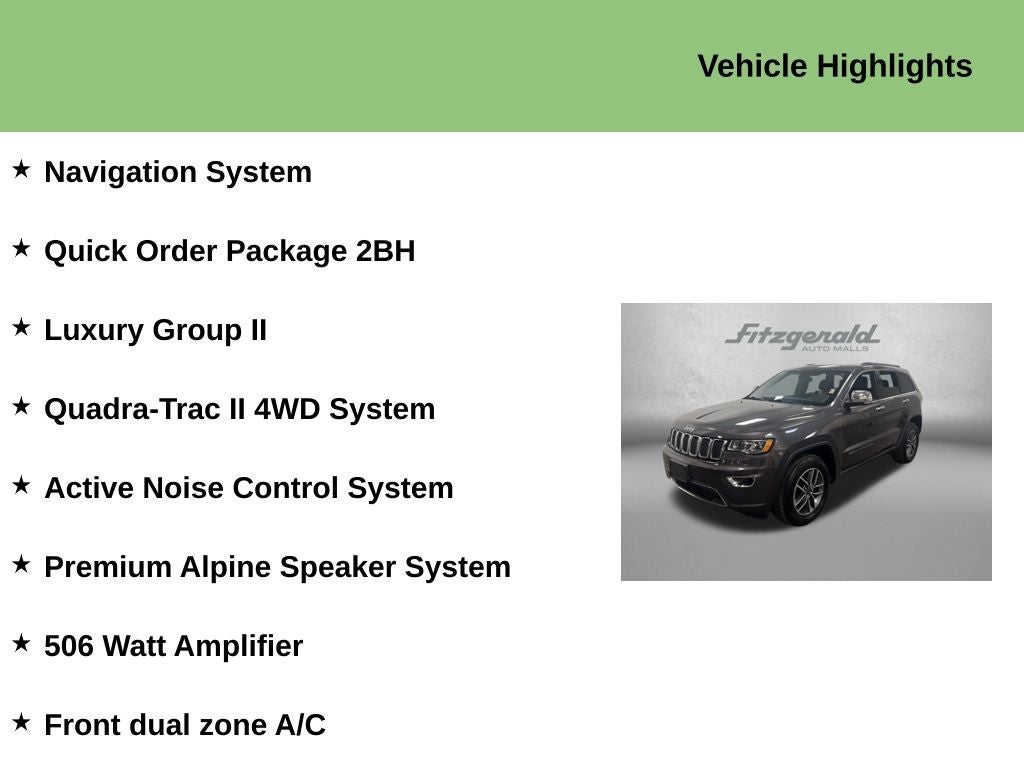 2020 Jeep Grand Cherokee Limited 4x4