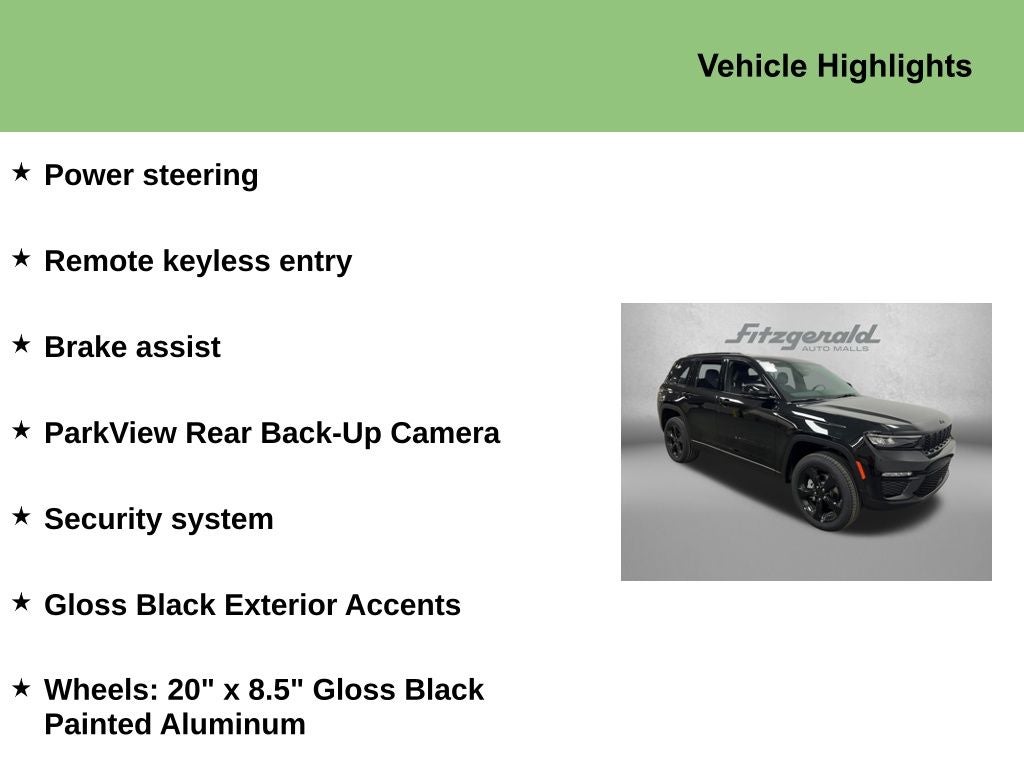 2025 Jeep Grand Cherokee GRAND CHEROKEE LIMITED 4X2