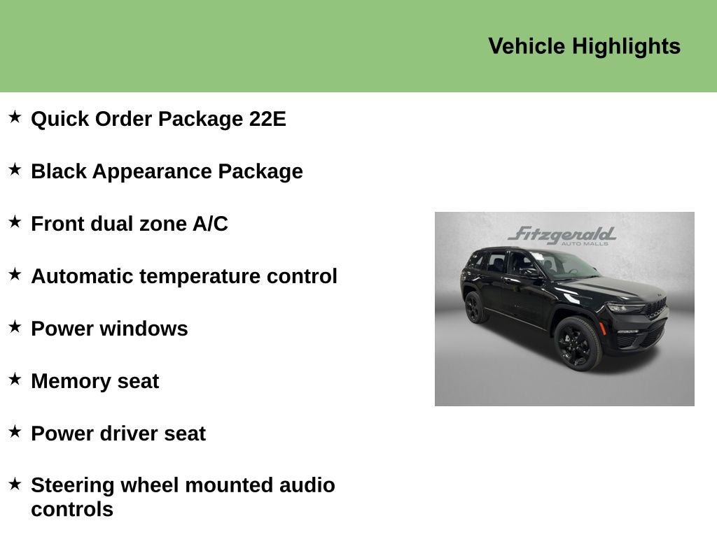 2025 Jeep Grand Cherokee GRAND CHEROKEE LIMITED 4X2