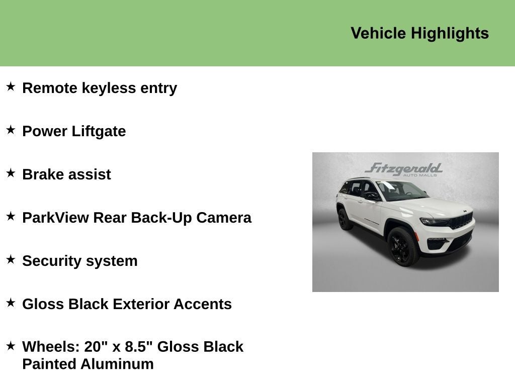 2025 Jeep Grand Cherokee GRAND CHEROKEE LIMITED 4X2