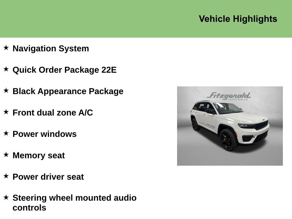 2025 Jeep Grand Cherokee GRAND CHEROKEE LIMITED 4X2