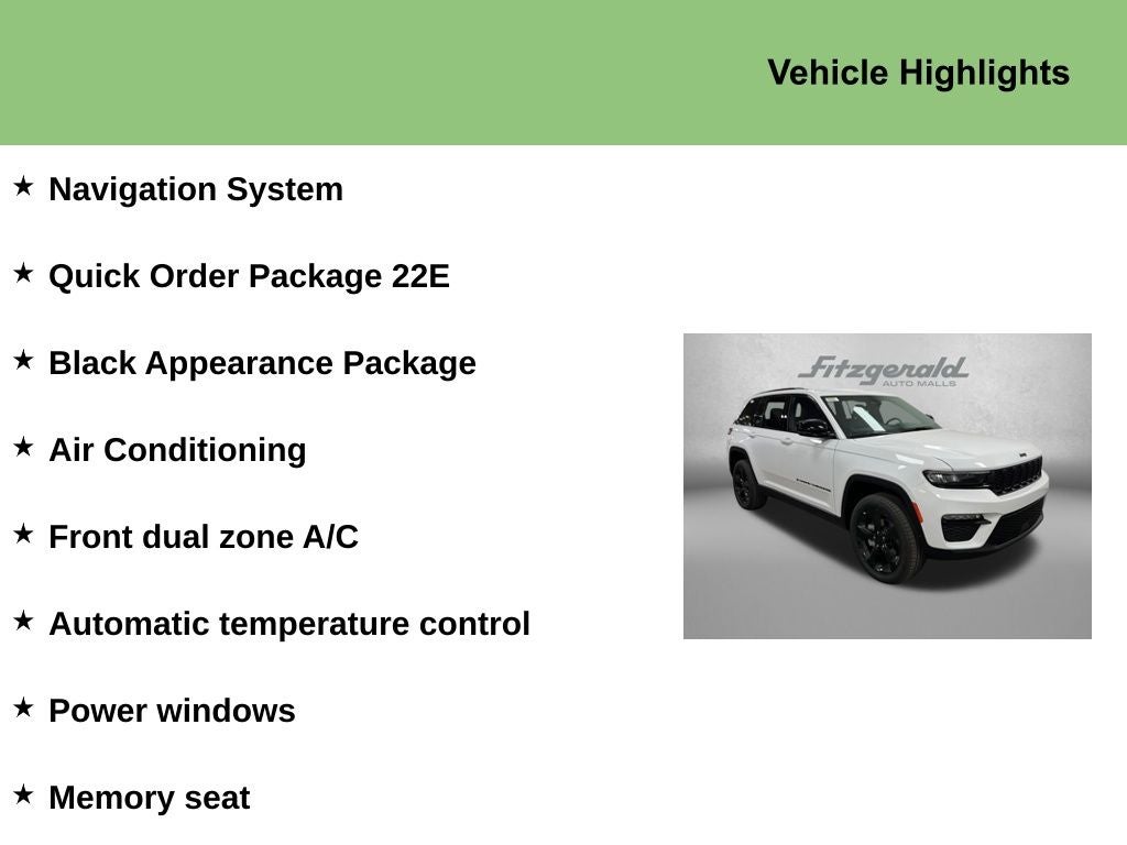 2025 Jeep Grand Cherokee GRAND CHEROKEE LIMITED 4X2