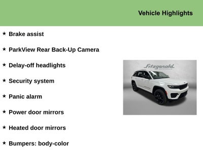 2025 Jeep Grand Cherokee GRAND CHEROKEE ALTITUDE X 4X4