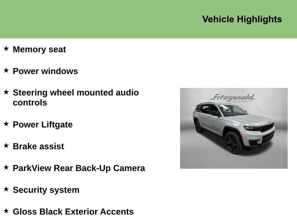 2025 Jeep Grand Cherokee GRAND CHEROKEE L LIMITED 4X2