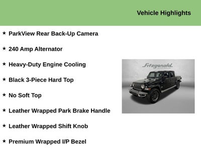 2022 Jeep Gladiator Overland 4x4