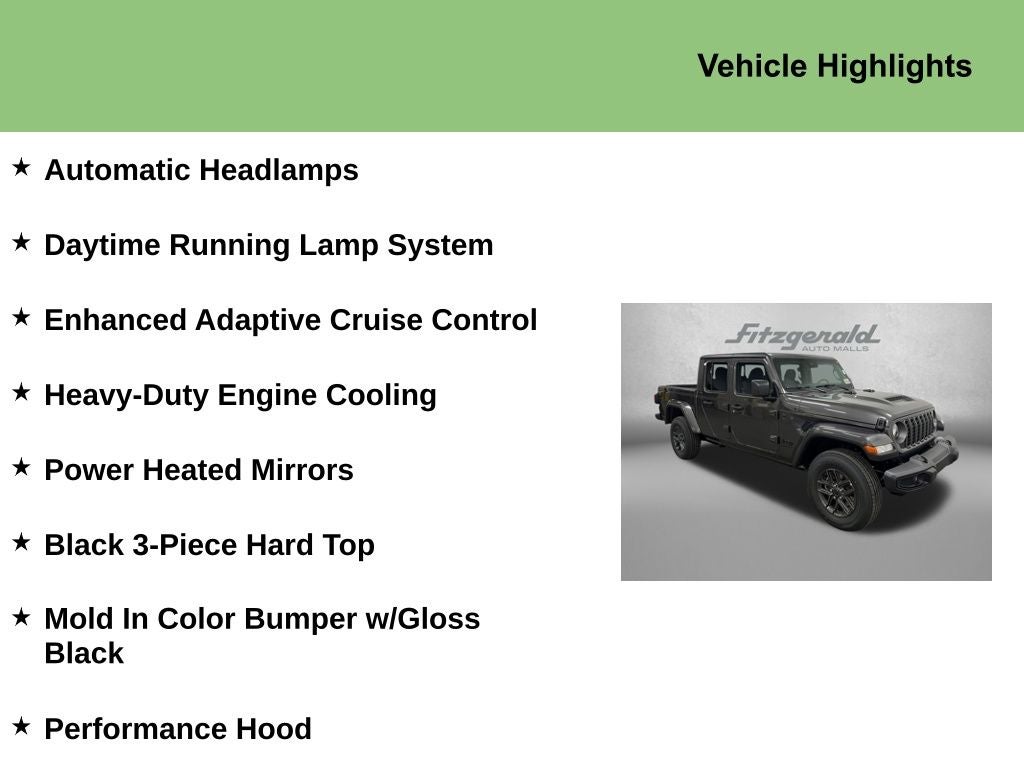 2025 Jeep Gladiator GLADIATOR SPORT S 4X4