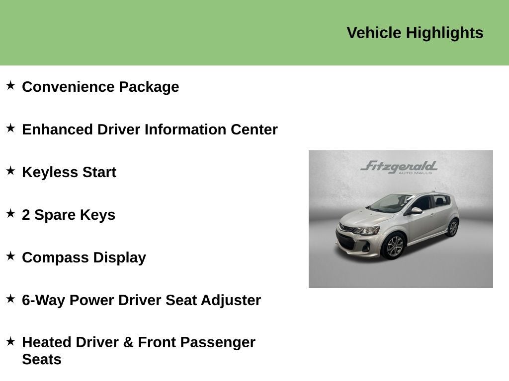 2018 Chevrolet Sonic LT Auto