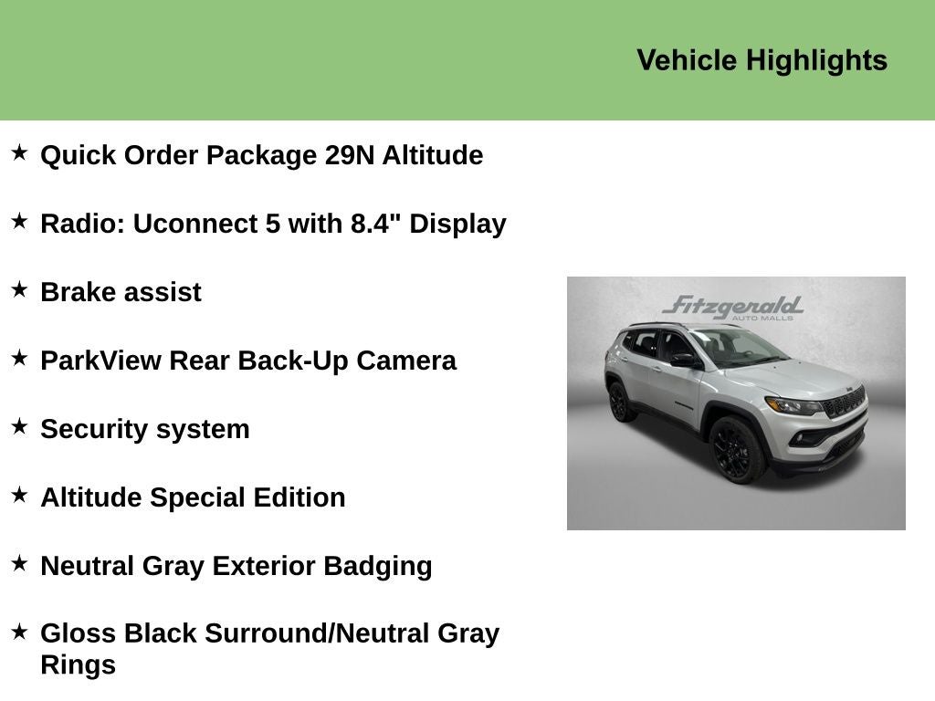 2026 Jeep Compass COMPASS LATITUDE ALTITUDE 4X4