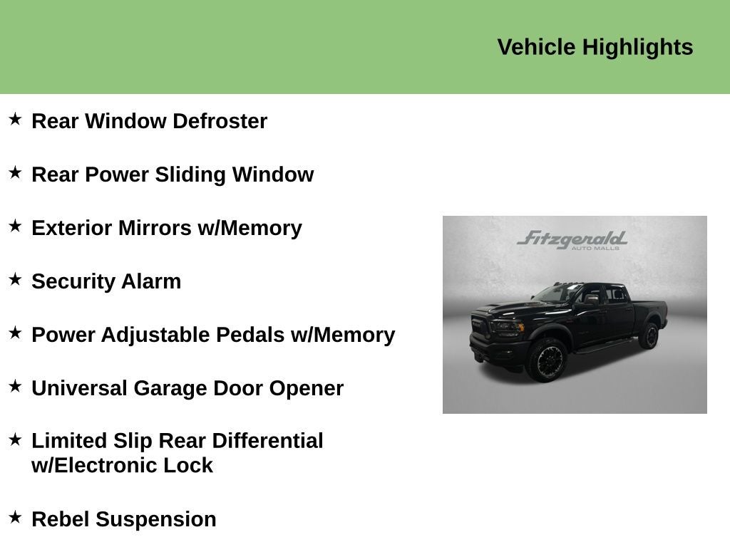 2024 RAM 2500 Power Wagon Rebel Crew Cab 4x4 6'4' Box