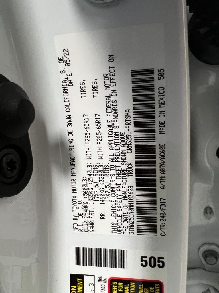 2022 Toyota Tacoma TRD Sport