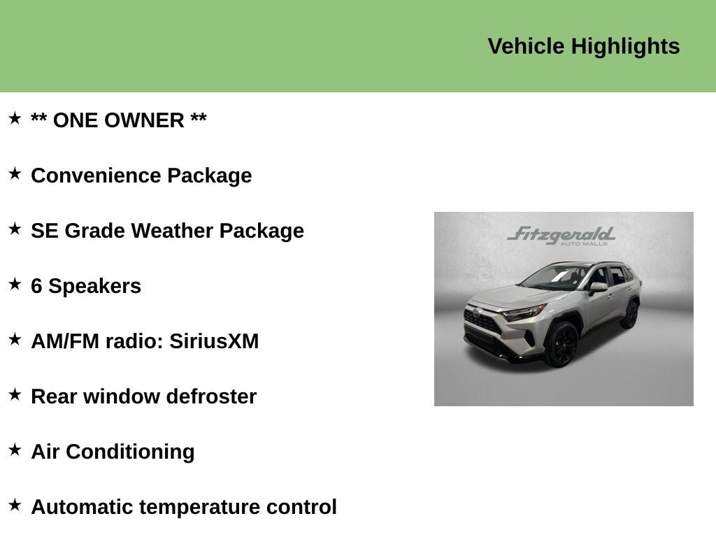 2022 Toyota RAV4 Hybrid SE
