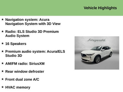 2022 Acura MDX Advance Package