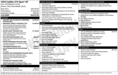 2020 Cadillac XT4 Sport