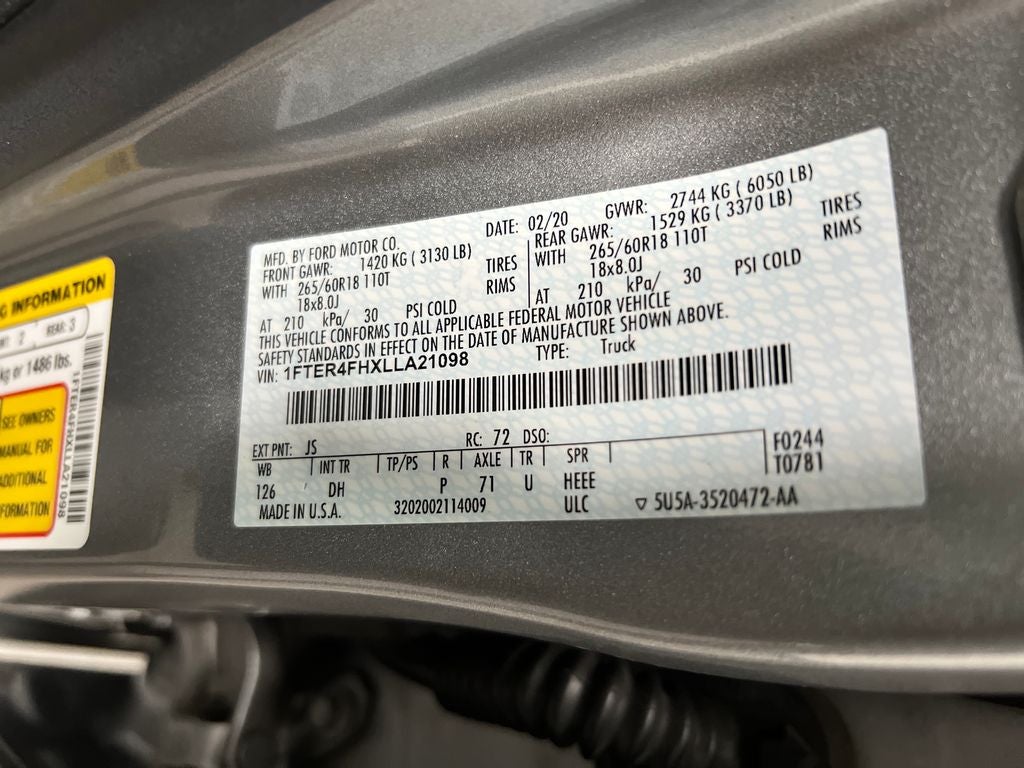 2020 Ford Ranger Lariat