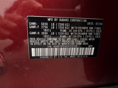 2025 Subaru Outback Touring XT
