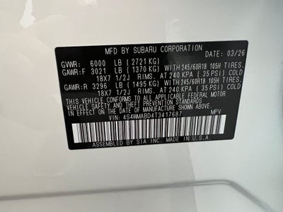 2026 Subaru Ascent Premium