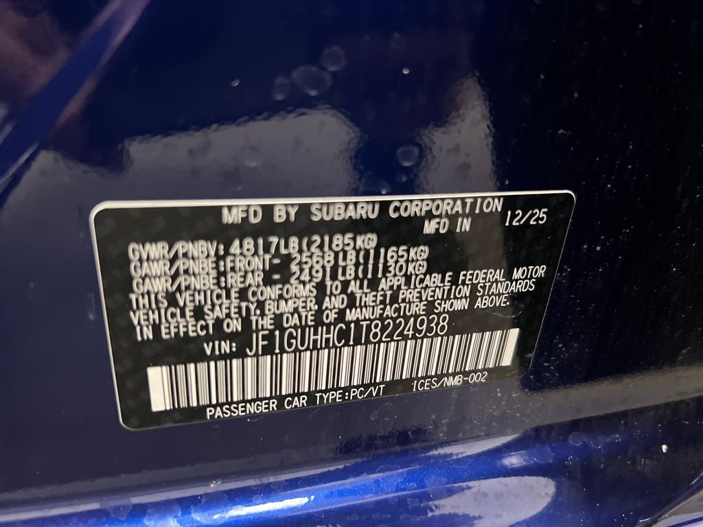 2026 Subaru Impreza 2.5RS