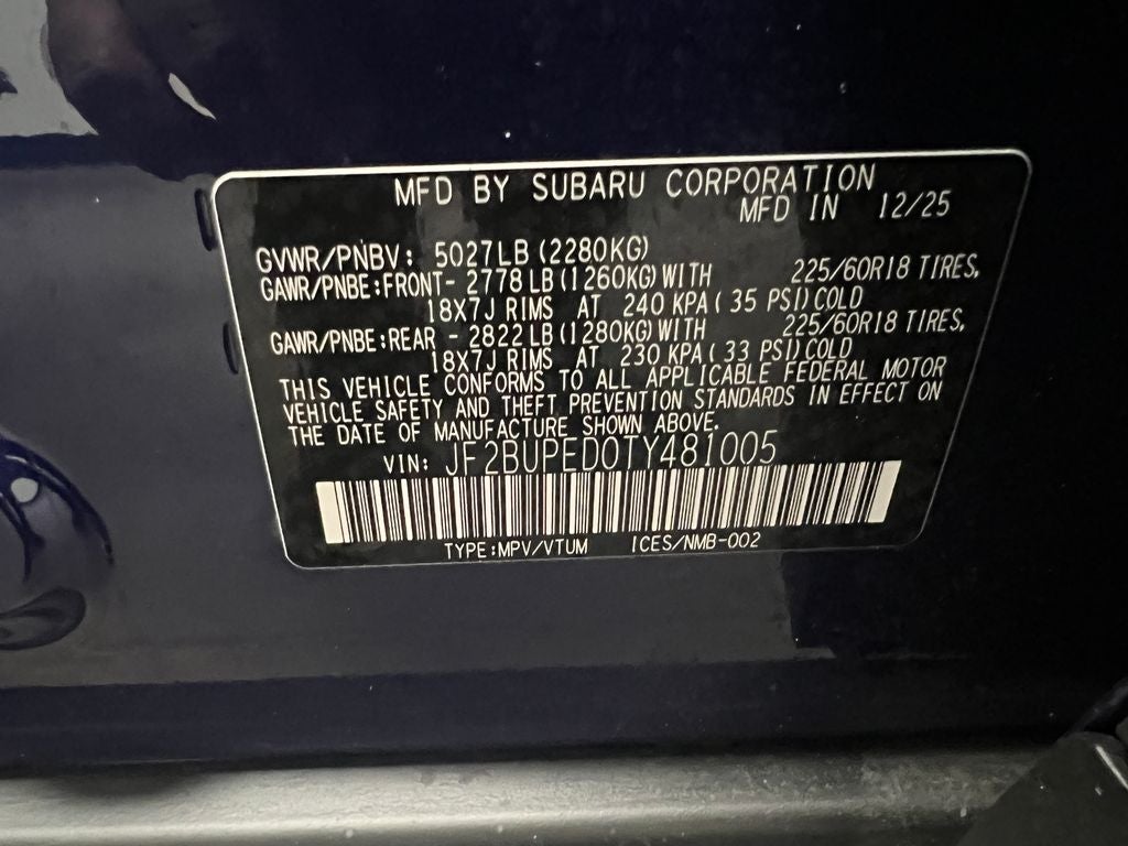 2026 Subaru Outback Touring