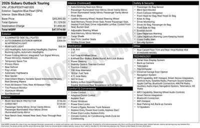 2026 Subaru Outback Touring
