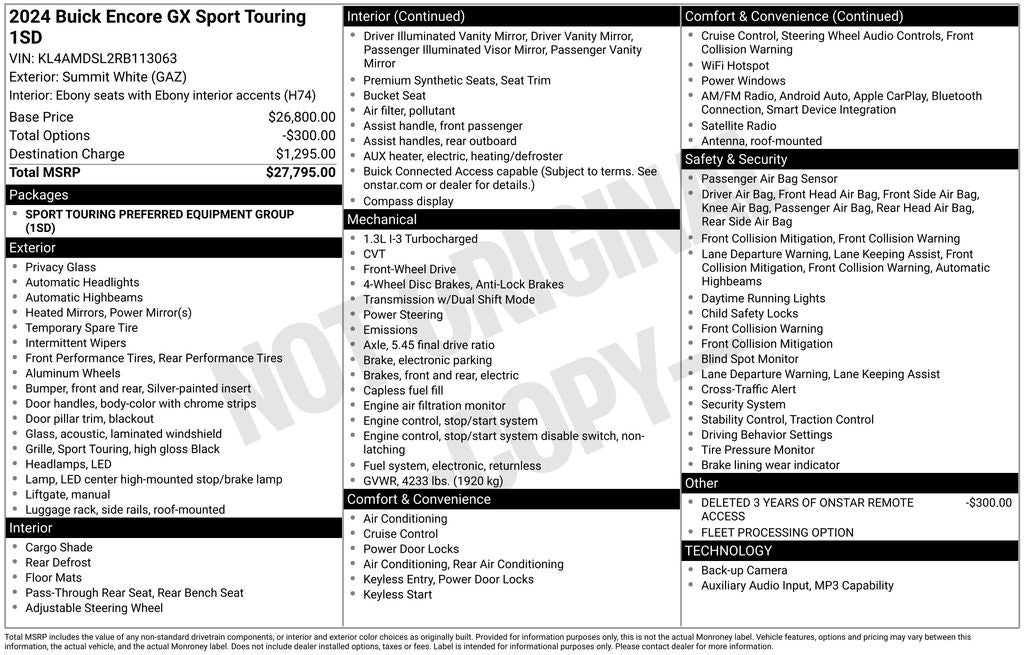 2024 Buick Encore GX Sport Touring